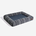 SnugNest Textured Stripe Orthopedic Dog Bed