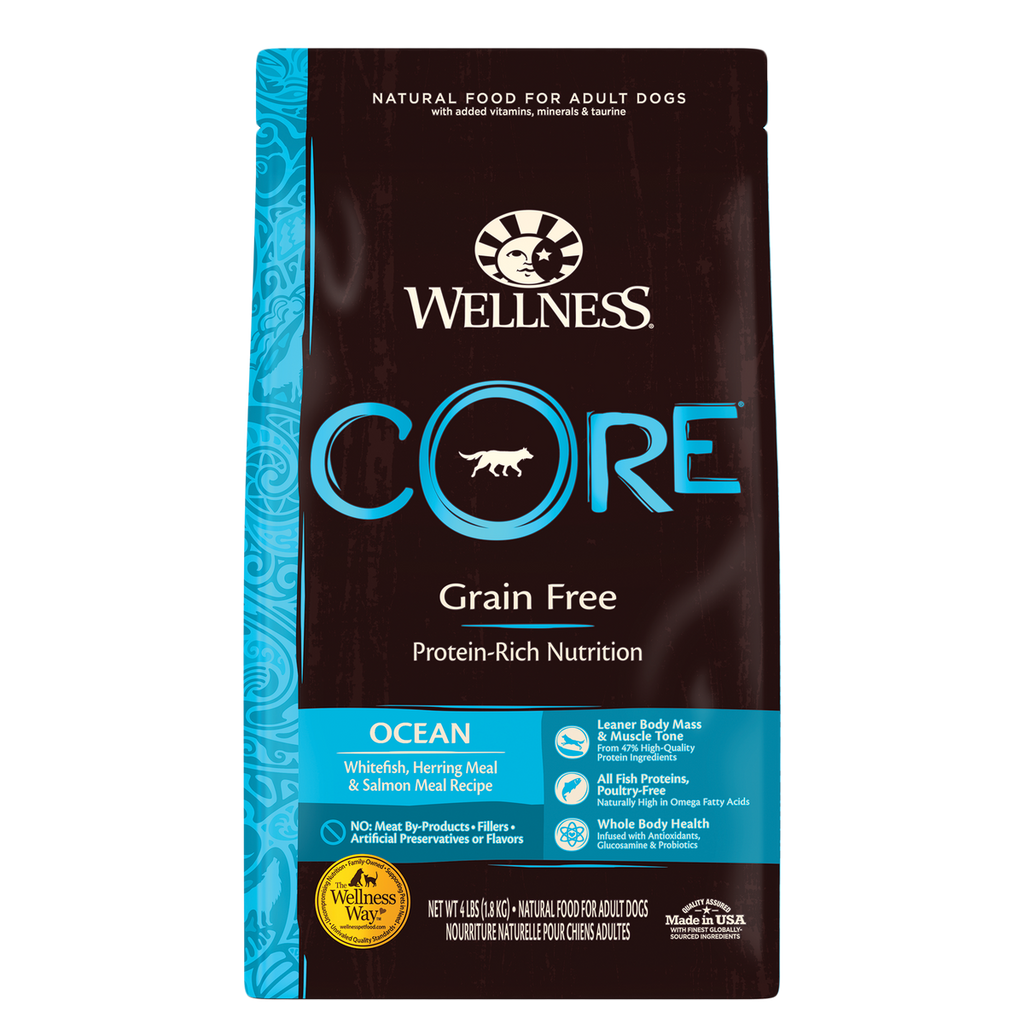 Wellness Core Dry Dog Food Grain Free Ocean: Whitefish, Herring & Salmon