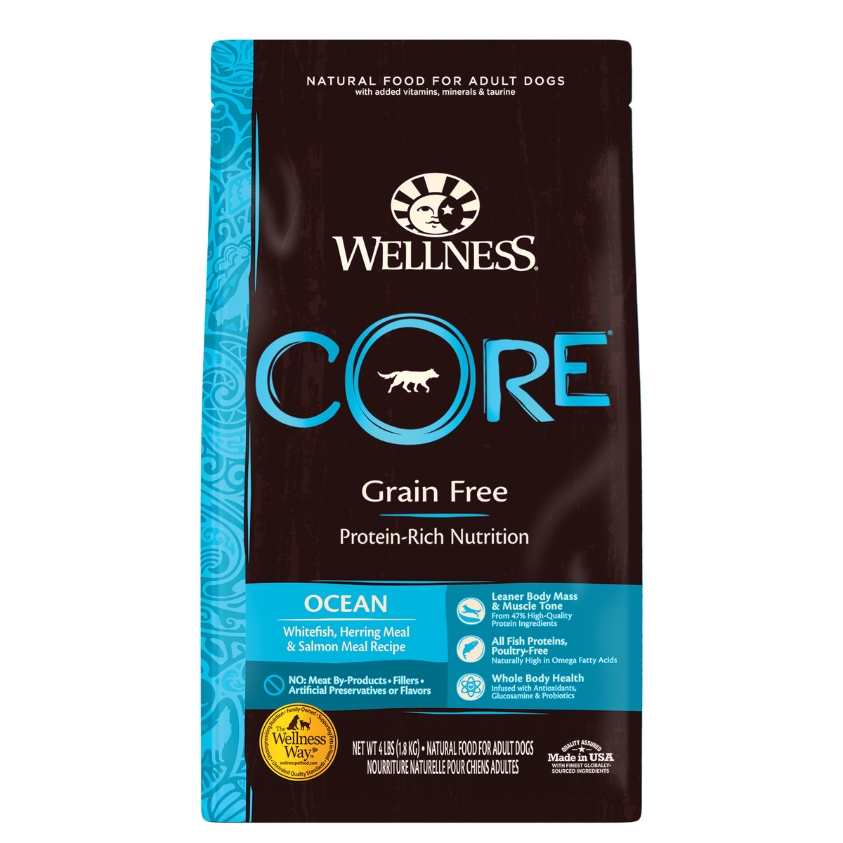 Wellness Core Dry Dog Food Grain Free Ocean: Whitefish, Herring & Salmon