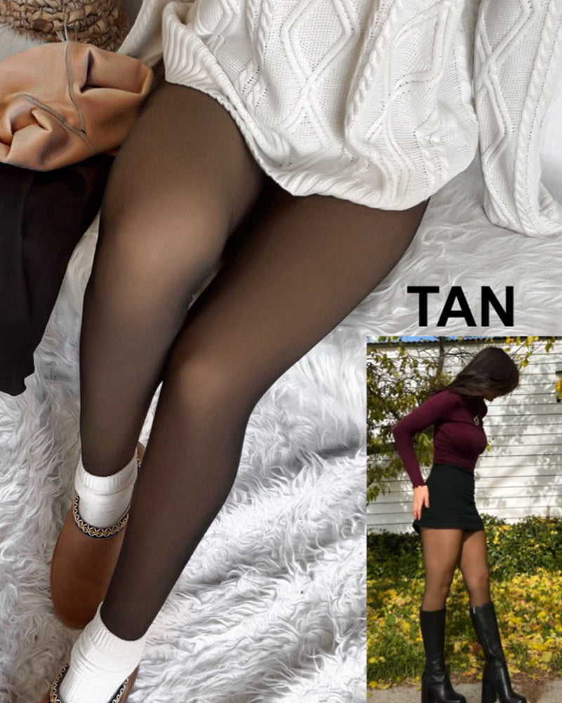 ❄️Winter Hot Sale 50% OFF 🤩Translucent Polyester Lined Tights