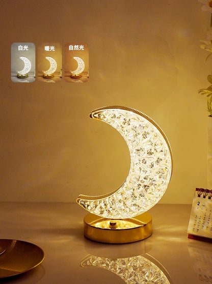 🎁Christmas Sale 50% OFF!!🎄50K+ SOLD! ✨Rechargeable Luxury Crystal LED Night Light Lamp