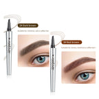 🔥 Waterproof Microblading Eyebrow Pen 4 Fork Tip Tattoo Pencil
