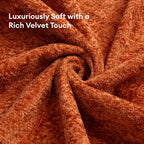Waterproof Plush Velvet Contrast Wavy Edge Couch Cover