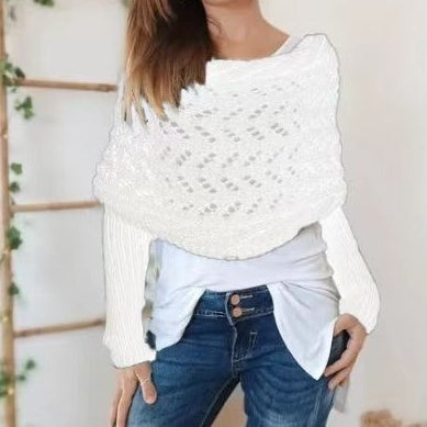 🔥Buy 2 Free Shipping✈️Women’s Knitted Cut-Out Shawl Poncho Wrap