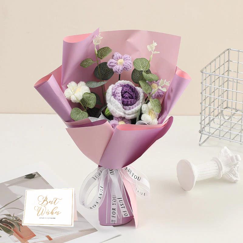 💕Mother's Day Special Sale 50% OFF!💕Handmade Delicate Crochet Flower Bouquet