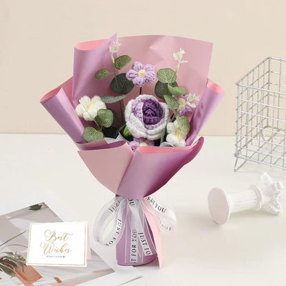 💕Mother's Day Special Sale 50% OFF!💕Handmade Delicate Crochet Flower Bouquet