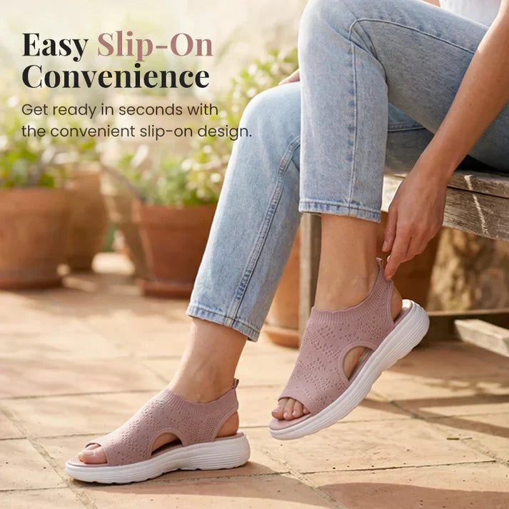 ⏳LAST DAY SALE ONLY ￡11.99!!🔥🔥Women's Breathable Knit Platform Sandals