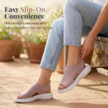 ⏳LAST DAY SALE ONLY ￡11.99!!🔥🔥Women's Breathable Knit Platform Sandals