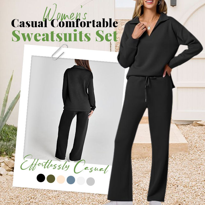 🥰Hot Sale 49% OFF💕Women's 2 Piece Sets Outfits Casual Long Sleeve Sweatsuits Sets