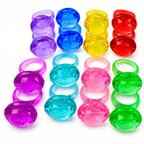 1167 Pk16 Plastic Diamond Rings