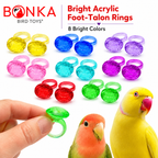 1167 Pk16 Plastic Diamond Rings