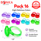 1167 Pk16 Plastic Diamond Rings