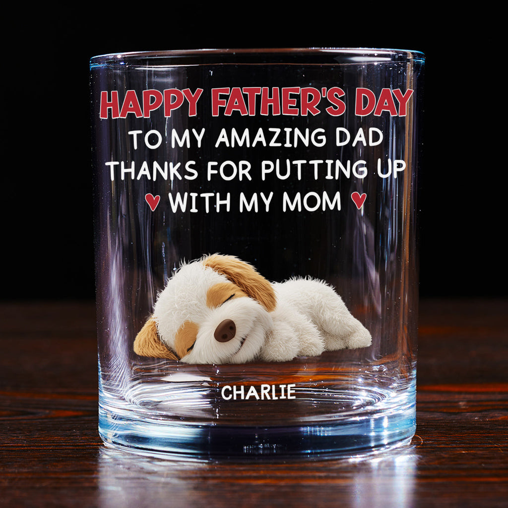Putting Up With - Personalized Whiskey Glass