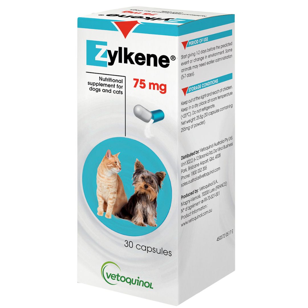 Zylkene Calming Supplement for Cats & Small Dogs (75mg)