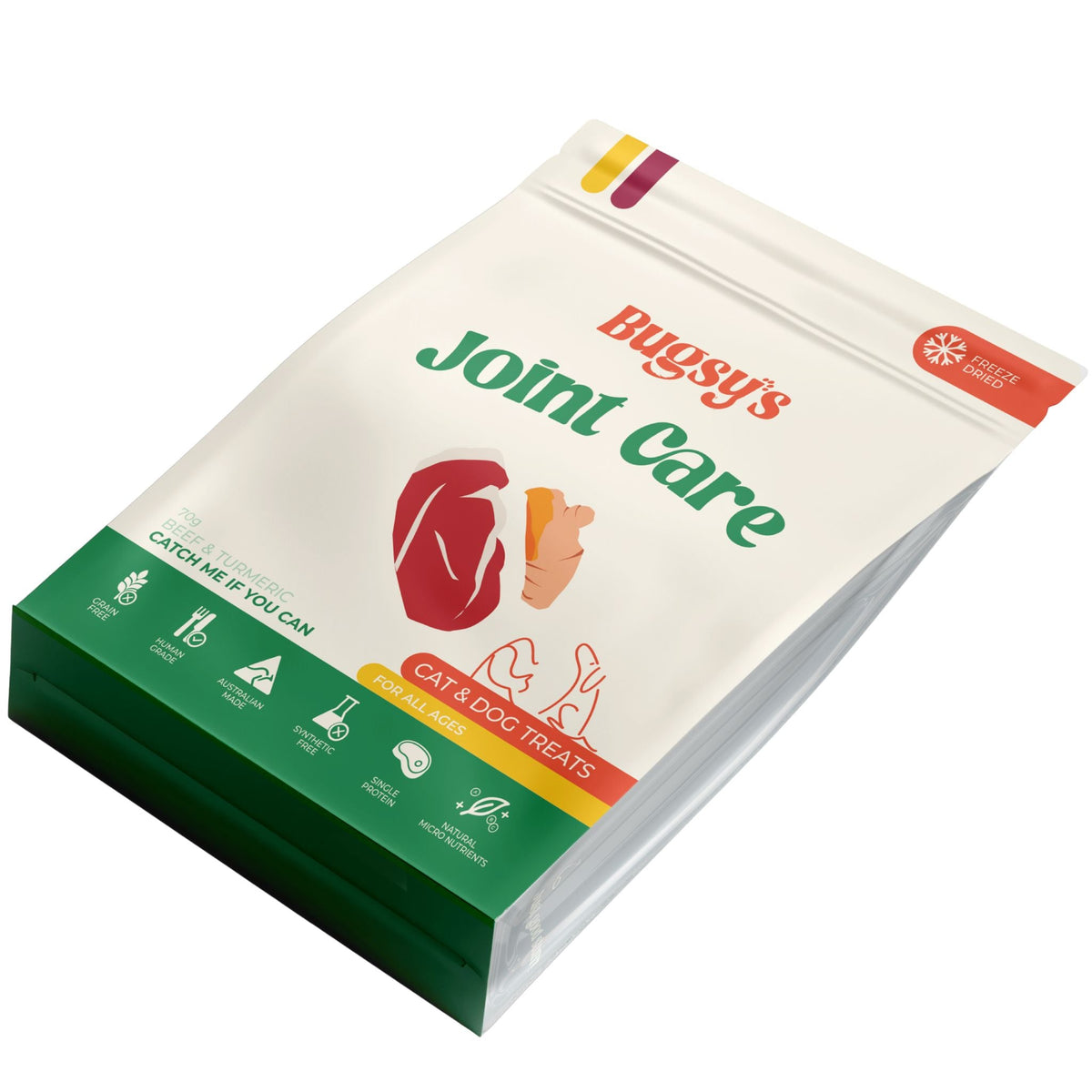 Bugsy's Freeze Dried Beef & Turmeric Pet Treats