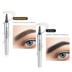 🔥 Waterproof Microblading Eyebrow Pen 4 Fork Tip Tattoo Pencil