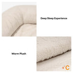 Deluxe Faux Leather & Plush Removable Orthopedic Donut Dog Bed - WarmNest
