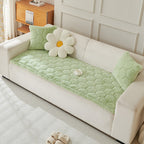 Thick Plush Hexagon-Quilted Pet Mat Non-Slip Couch Cover