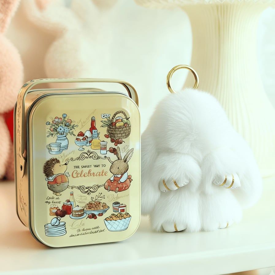 💕Early Bird Special Offer: 60% OFF🐰 Handmade Soft Bunny PomPom Charms