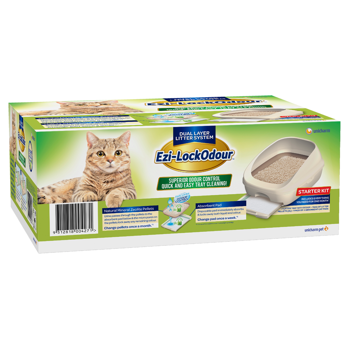 Ezi-LockOdour Dual Layer Cat Litter System Standard Kit