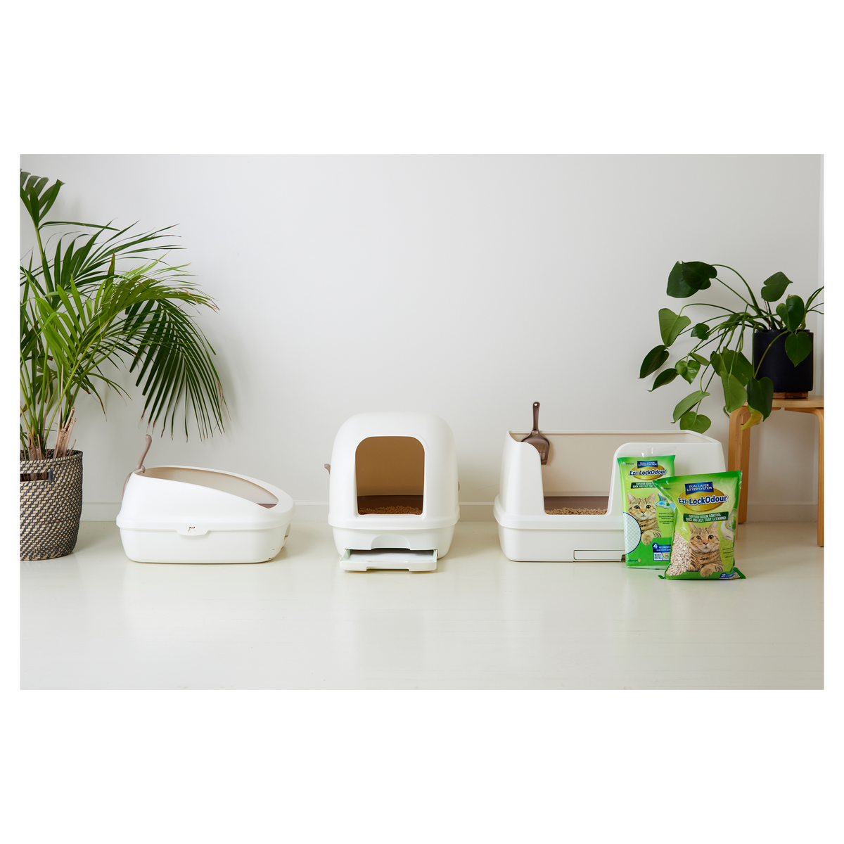 Ezi-LockOdour Dual Layer Cat Litter System XL Kit