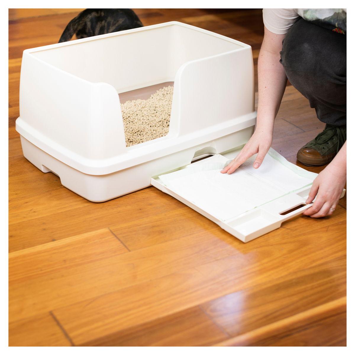 Ezi-LockOdour Dual Layer Cat Litter System XL Kit