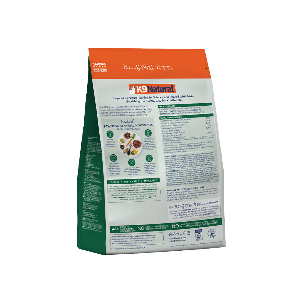 K9 NATURAL Lamb Freeze Dried Dog Food