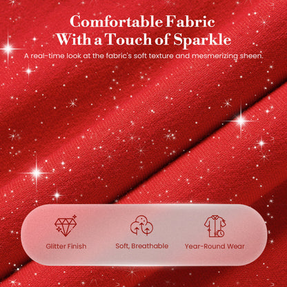 ✨🎅 Christmas Sale 50% OFF🎄⏰Women's Glitter Pullover Sweater & Pants 2-Piece Set