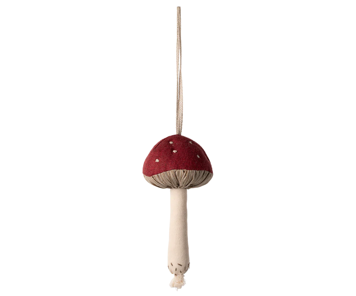 Maileg | Mushroom Ornament, Red