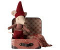 Maileg | Christmas Mouse Baby in Suitcase