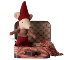 Maileg | Christmas Mouse Baby in Suitcase
