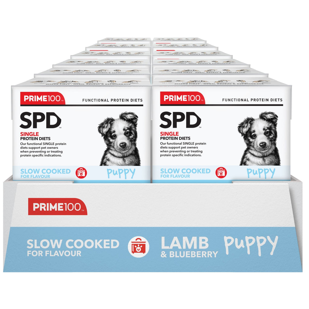 Prime100 SPD Slow Cooked Wet Puppy Food Lamb & Blueberry
