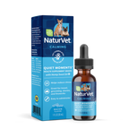 NaturVet Quiet Moments with Hemp Seed Oil Calming Supplement Drops for Dogs and Cats, Bacon Flavor, 1 fl oz