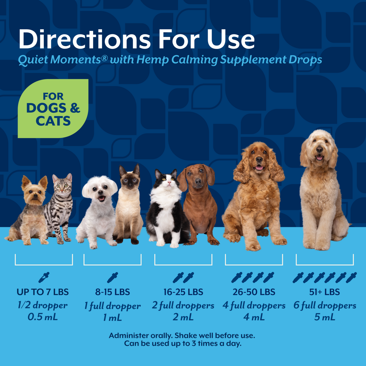 NaturVet Quiet Moments with Hemp Seed Oil Calming Supplement Drops for Dogs and Cats, Bacon Flavor, 1 fl oz