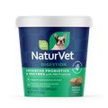 NaturVet Advanced Probiotics & Enzymes Digestion Supplement for Dogs, Bacon & Chicken Flavor, 70 Count