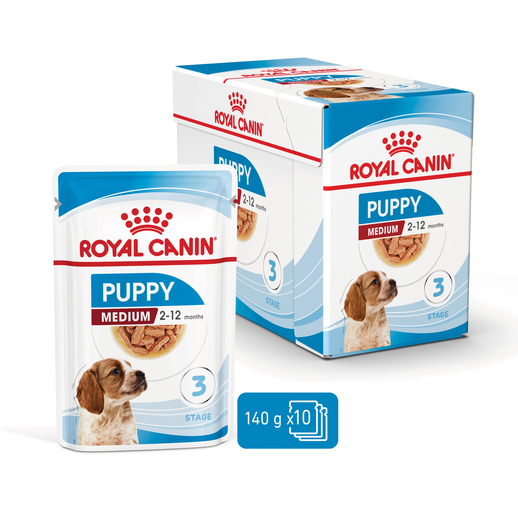 Royal Canin Medium Puppy 140gx10 Pouches