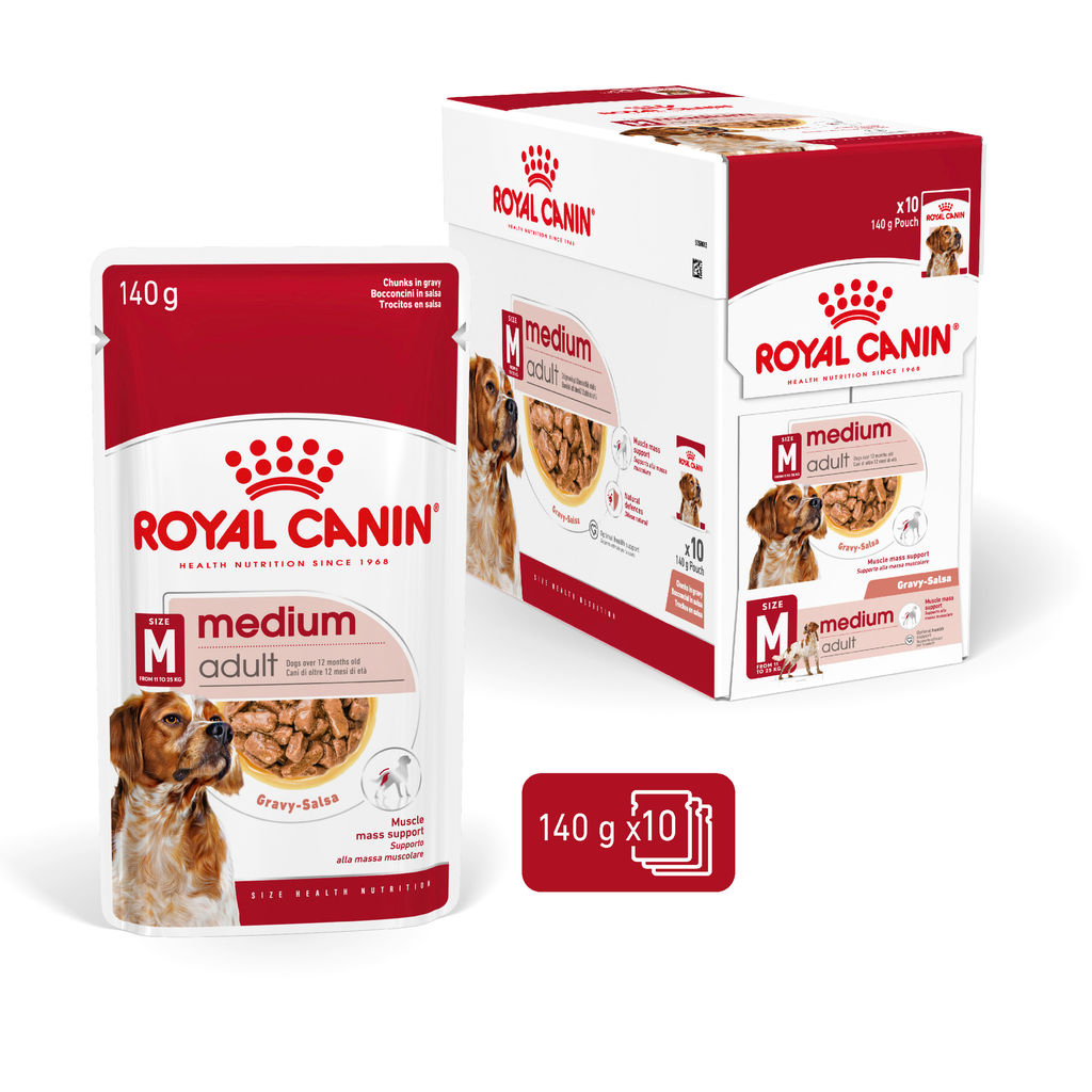 Royal Canin Medium Adult 140gx10 Pouches