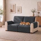One-Piece Flannel Non-Slip Recliner Couch Cover with Elastic Straps - Cozy Nest