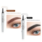🔥 Waterproof Microblading Eyebrow Pen 4 Fork Tip Tattoo Pencil