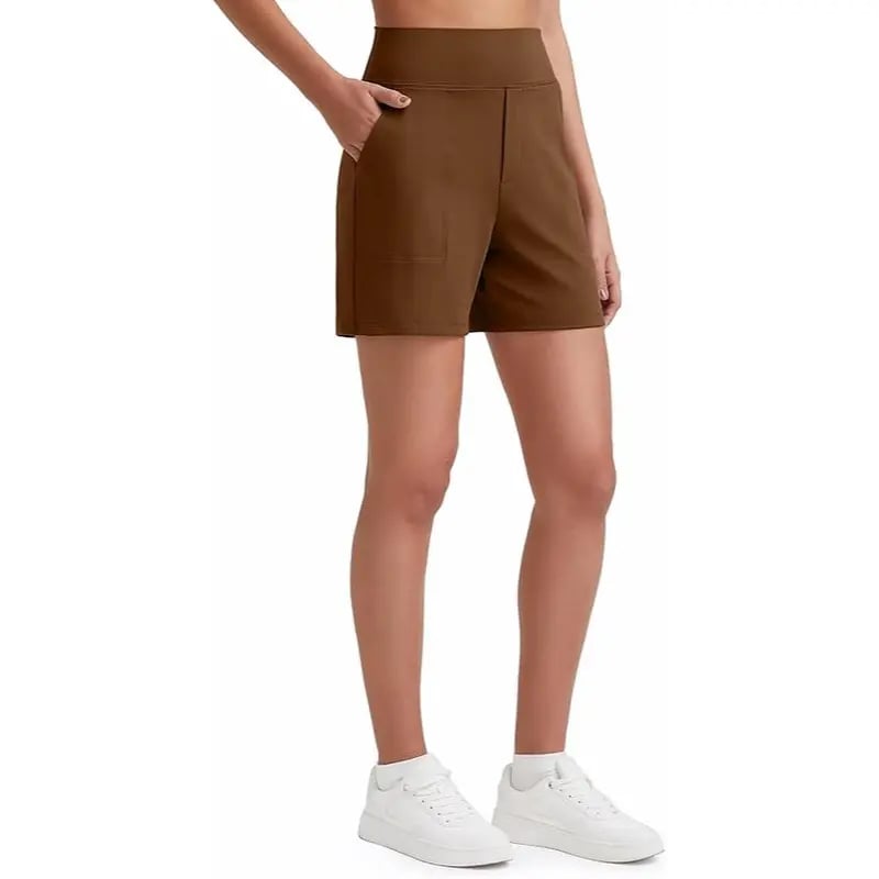 ⏳HOT SALE 70% OFF🔥 Women's High-Waist Bermuda Shorts with Pockets 🎯 | Running Yoga Casual Activewear 😎 | Buy 2 FREE Shipping – UK Stock! 🇬🇧