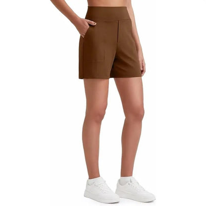 ⏳HOT SALE 70% OFF🔥 Women's High-Waist Bermuda Shorts with Pockets 🎯 | Running Yoga Casual Activewear 😎 | Buy 2 FREE Shipping – UK Stock! 🇬🇧