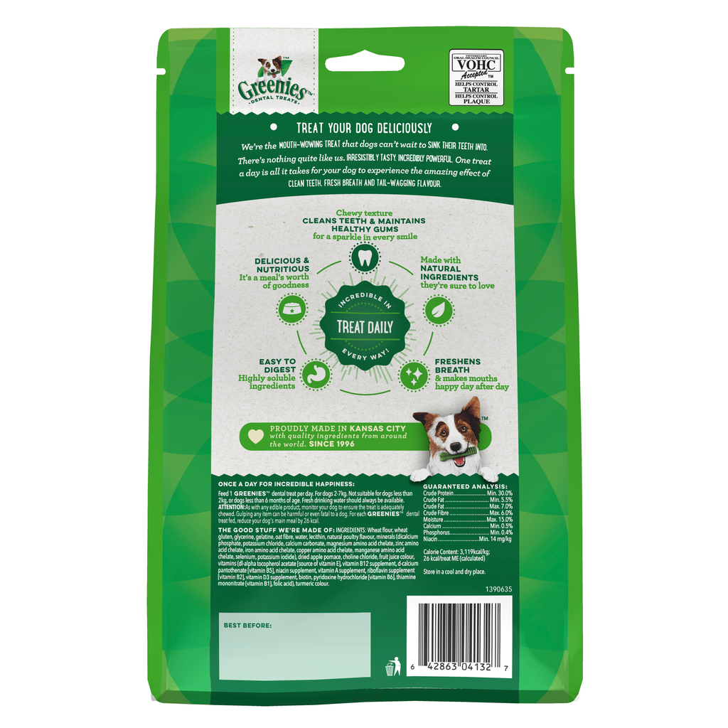 GREENIES Original Teenie Dog(2-7kg) Dental Treat