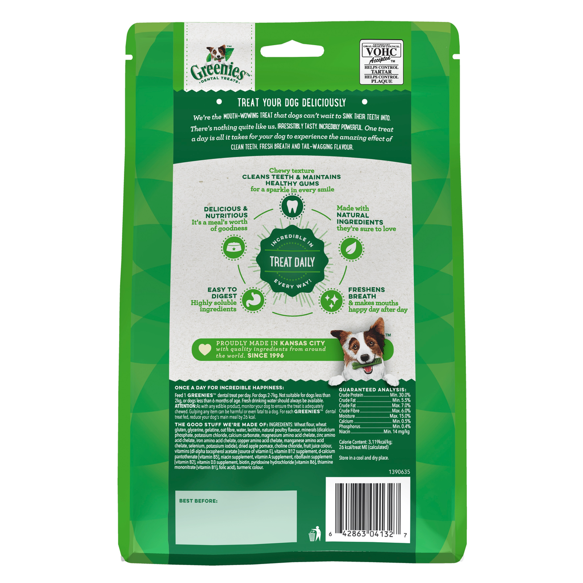 GREENIES Original Teenie Dog(2-7kg) Dental Treat