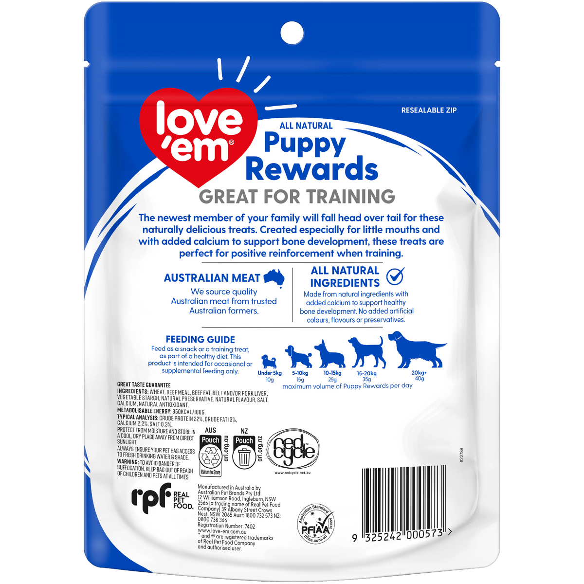 Love'em Liver Puppy Rewards Dog Treats