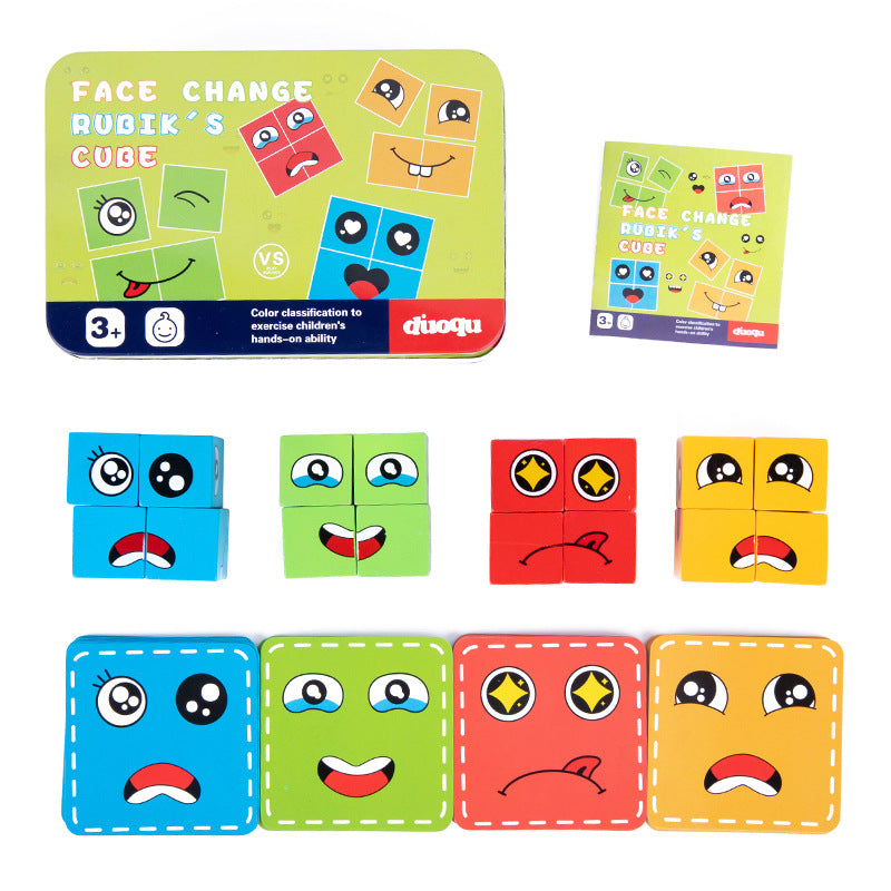 💖HOT SALE 49% OFF🎁3D Puzzle Educational Faces Changing Family Game🧩