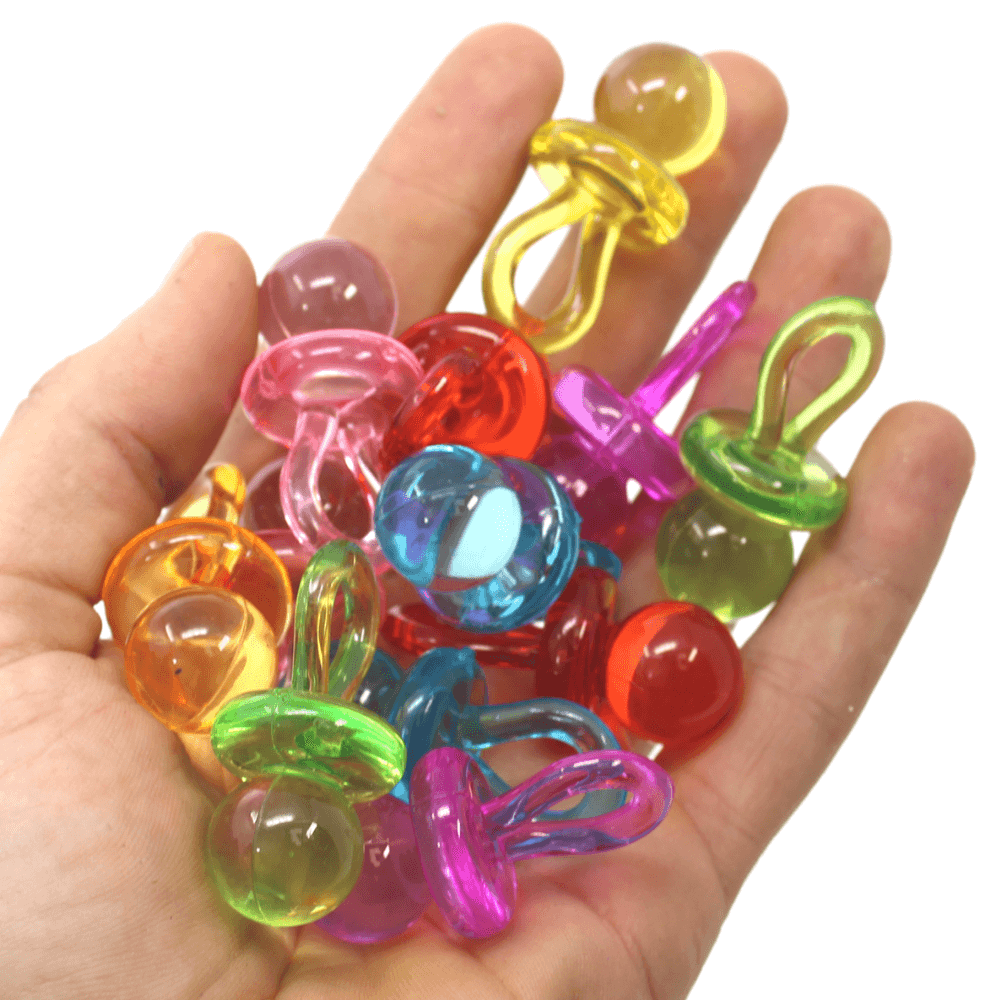 1694 Pk12 Colorful Acrylic Pacifiers