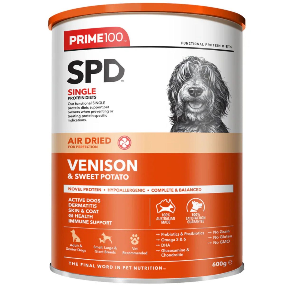 Prime100 Spd Wild Venison & Sweet Potato Air Dried Dog Food