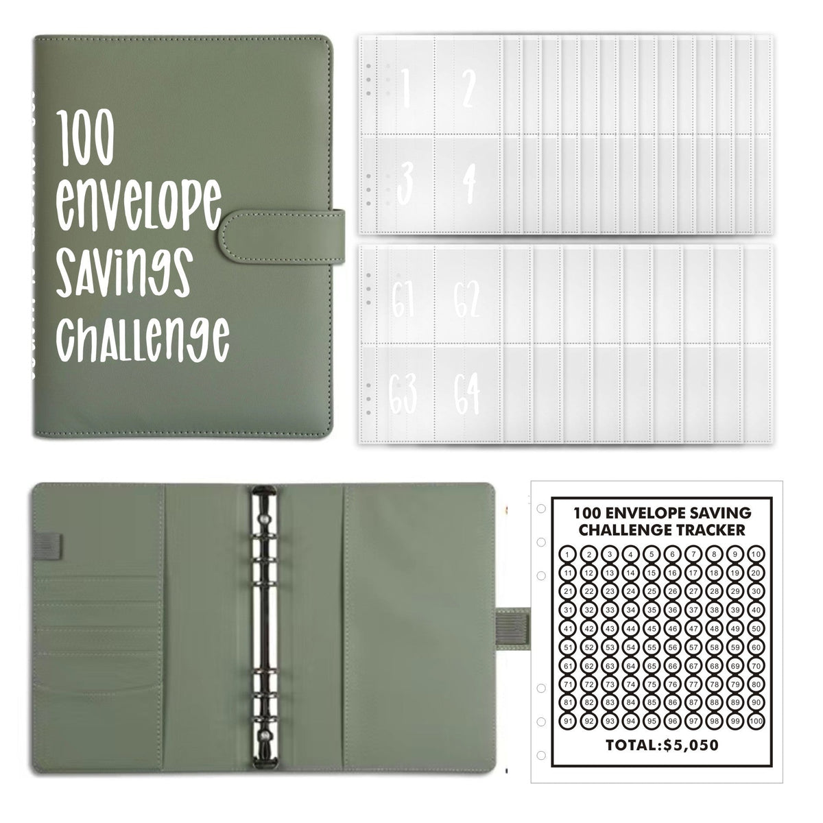 🔥BEST NEW YEAR GIFT £8.99!!🎁100 Envelope Savings Challenge Book💷