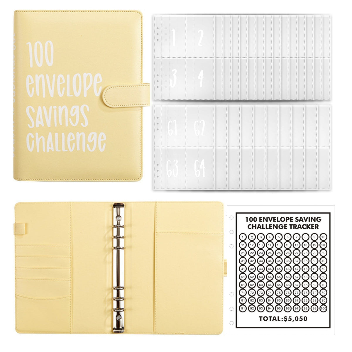 🔥BEST NEW YEAR GIFT £8.99!!🎁100 Envelope Savings Challenge Book💷