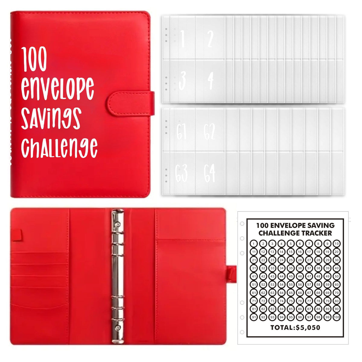 🔥BEST NEW YEAR GIFT £8.99!!🎁100 Envelope Savings Challenge Book💷